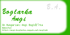 boglarka angi business card